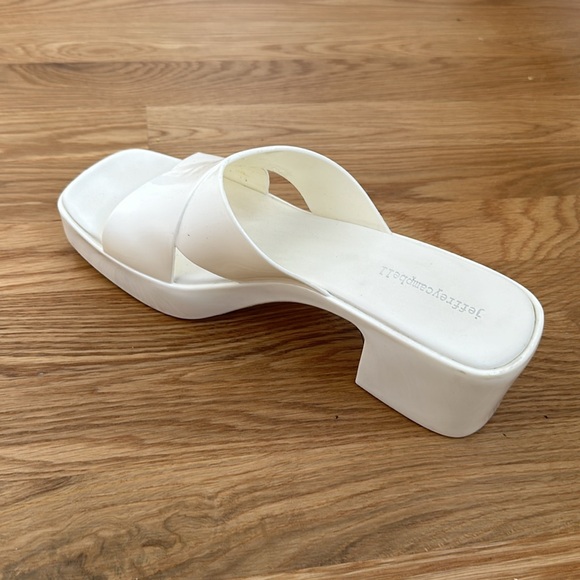 Nordstrom Jeffreycampbell Bubblegum Jellies Slides Sandals White Size 11 - Picture 8 of 14